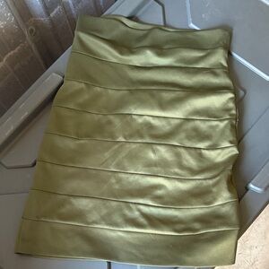 Chocolate Olive Pencil Skirt